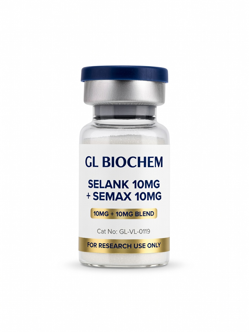 Selank 10mg + Semax 10mg Blend x 10 vials vial